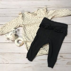 suoer cute baby girl h&m 2 piece outfit